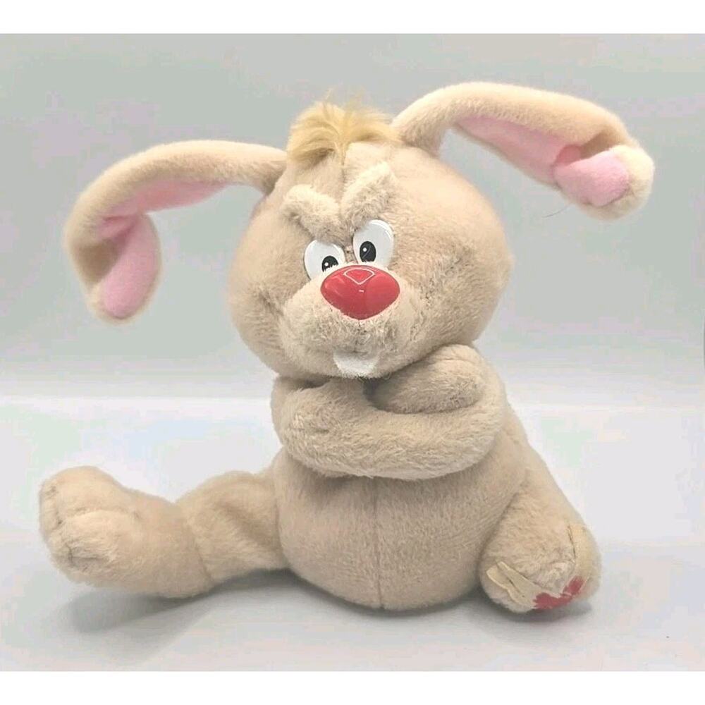 1997 Meanies Series 1 Lucky The Rabbit Plush Animal w Tag BB27